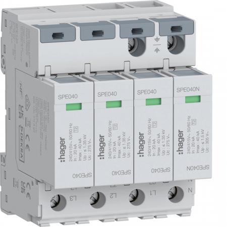 Hager Überspannungsabl 4P TNS/TT 40 kA