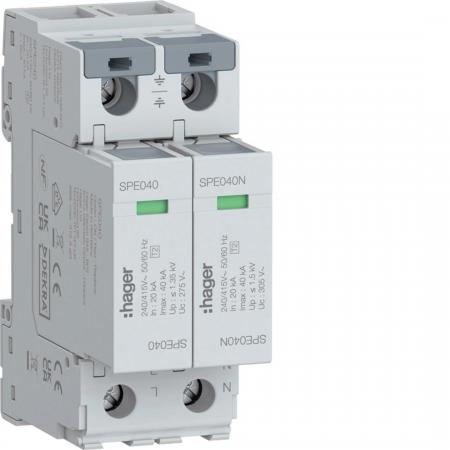 Hager Überspannungsabl 2P TNS/TT 40kA