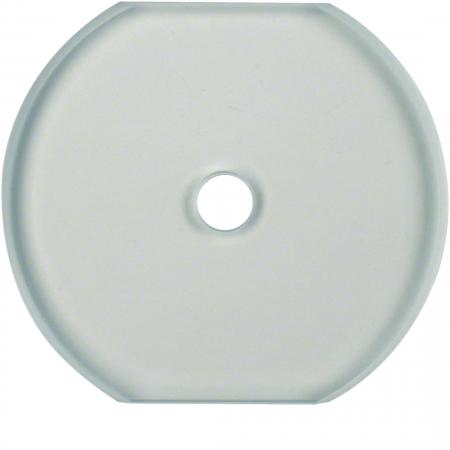 Hager Gl.mittelplatte Schalter Serie Glas klar