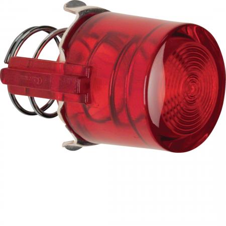 Hager Tasterknopf f Druckt. E10 1930/Glas rot