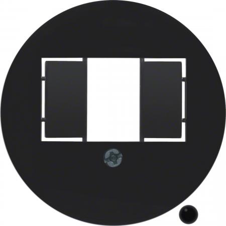 Hager Zentralstück TAE 1930/Glas schwarz