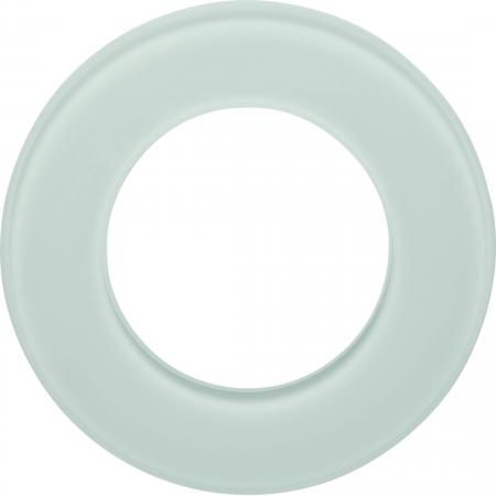 Hager Glasrahmen 1-fach, Serie Glas, polarweiß