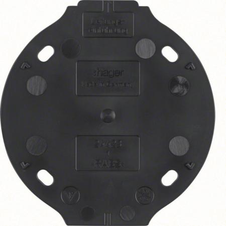 Hager Bodenplatte S1930 schwarz