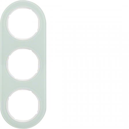 Hager Rahmen 3fach R.Classic Glas pw