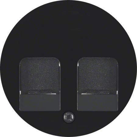 Hager Zentralstück m 2 Staubs R.Cl schwarz