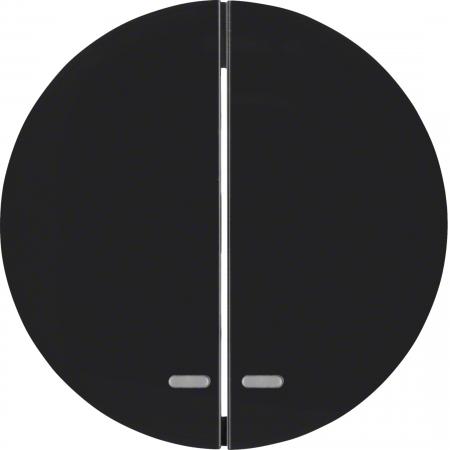 Hager Wippen m klarer Linse R.Cl schwarz