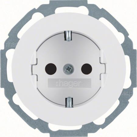 Hager Steckdose SCHUKO erh BS R.classic pw glä