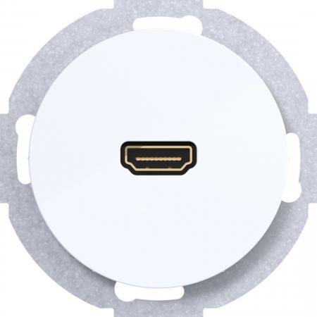 Hager HDMI Steckdose R.Cl polarweiß glänz