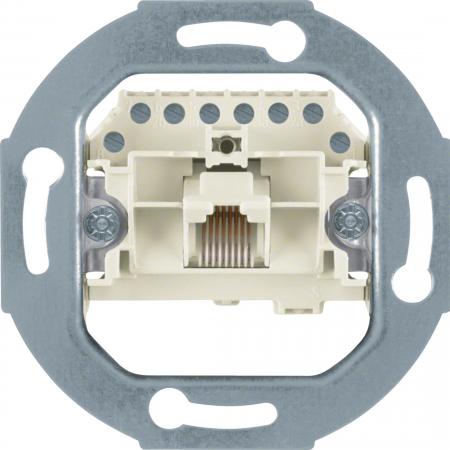 Hager UAE-Anschlussdose 8-p. Modul weiß