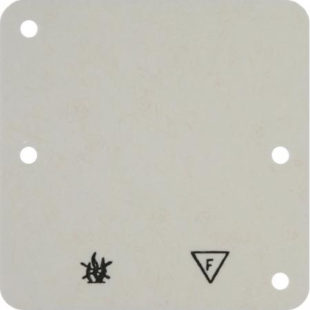 Hager Bodenplatte für AP-Rahmen 1fach 82x82mm