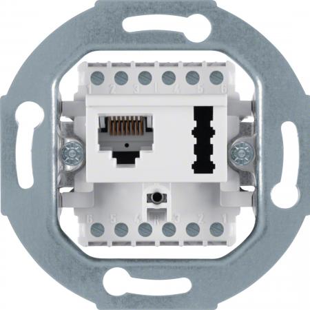 Hager UAE 8(6)/TAE 6 F+N-Anschlussd. Modul. pw