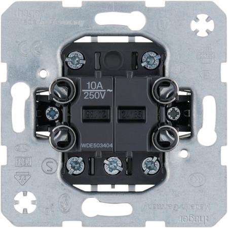 Hager Gruppen-Wippentaster, Unterputz, Modul-Einsätze, 4 Schließer, 10A/250V, IP