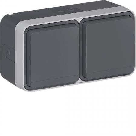 Hager Steckdose SK-S 2f waag e BS KD 4E W.1 gr