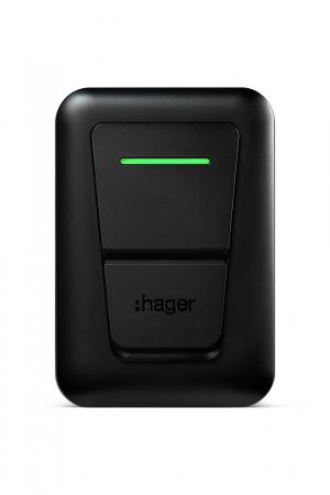 Hager witty one XVR111S 11 kW Wallbox Typ 2S mit RFID-Zugangskontrolle