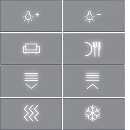 Hager Aufs. KNX Tsens 8f Bel. A.x/C.x tit met
