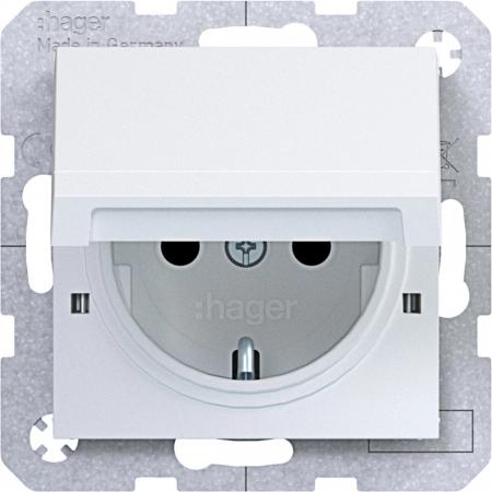 Hager Stkd SCHUKO KLD EHBS A.x/C.x lweiß matt