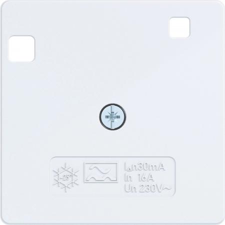 Hager Zentralplatte f. FI-Schalt A.x/C.x lw gl