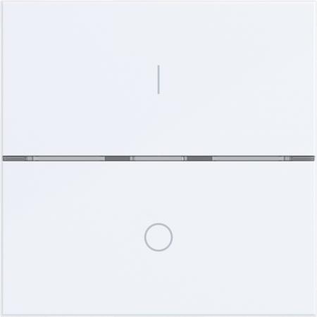 Hager Abdeck. Taster 1f I/O A.x/C.x lweiß glä