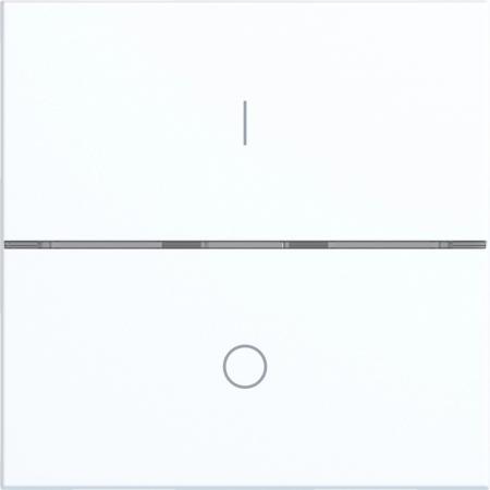 Hager Abdeck. Taster 1f I/O A.x/C.x lweiß matt