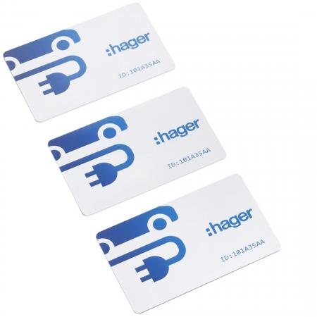Hager RFID Karten drei Stück