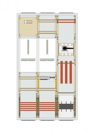 Hager Wa+MeSchr,Univ.N,1400x800x205,DE,200A