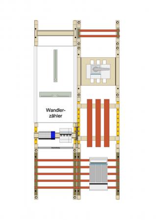 Hager WaFeld,Univ.N,1050x500x160,DE,100A