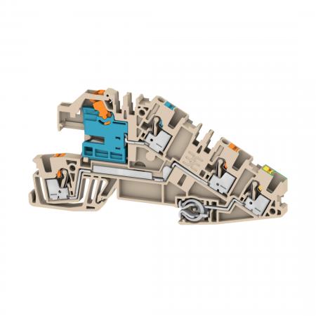 Hager 1xDurchg. L/1xN-Trennung/ 1xPE, 2,5mm²