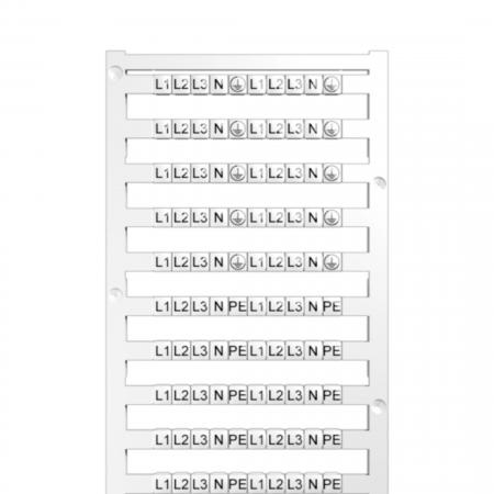 Hager Bezeichnungsstreifen L1,L2,L3,N,PE
