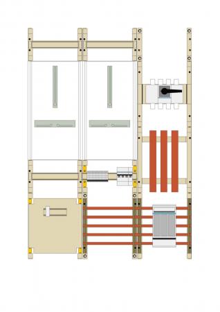 Hager Wa+MeFeld,Univ.N,1050x750x160,DE,100A