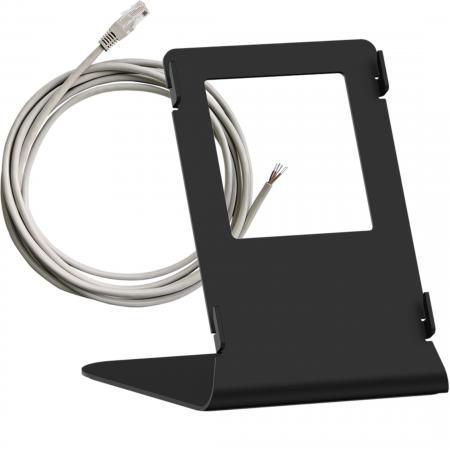 Hager Tischaufsteller, intercom, schwarz