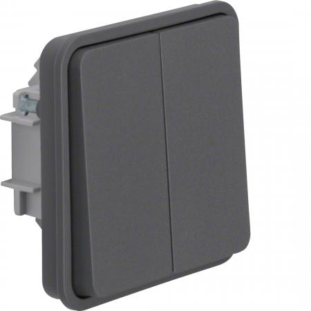 Hager Serientaster-Einsatz Wippe 2f 2S W.1
