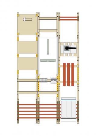 Hager Wa+MeFeld,Univ.N,1350x750x160,DE,200A