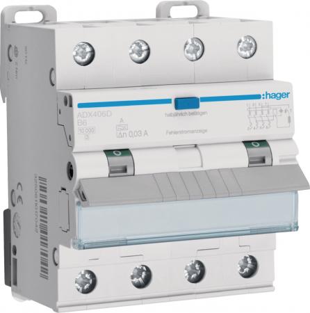 Hager FI-LS 4P 10kA B-6A 30mA Typ A