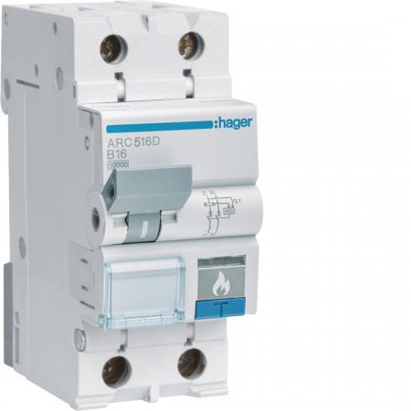 Hager AFDD mit LS 1P+N 10kA B-13A 2M