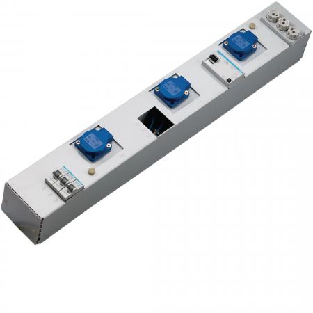 Hager SteckdLeiste,KVS,3xSchuko16A,3xZählerpl.
