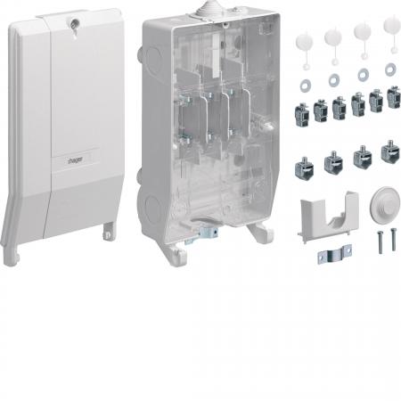 Hager Hausanschlusskasten IP54, KH00, Baureihe K3, 1x3NH00, plombierbar
