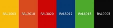 Hager unibar M, Sonderfarbe RAL