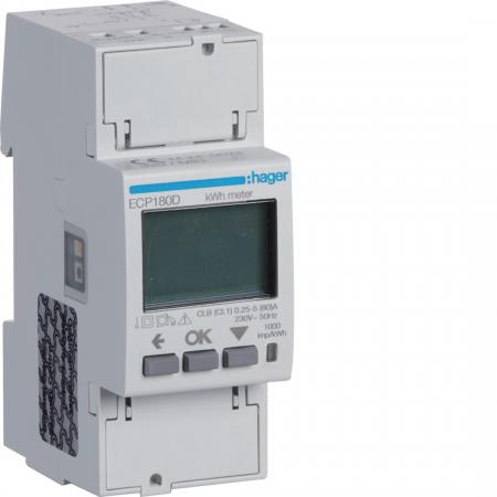 Hager Energiezähler 1phasig,direkt 80A, S0,MID