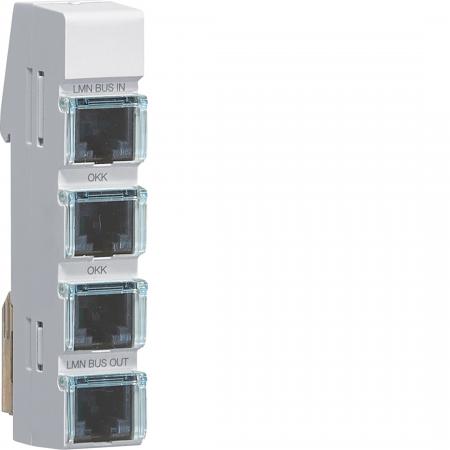 Hager LMN-Modul mit 4xRJ12, passiv, 1 PLE