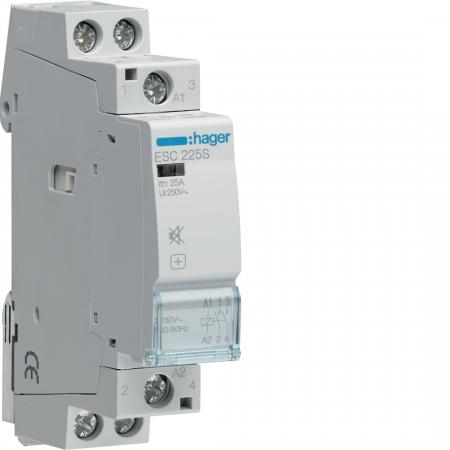 Hager Brummfreies Schütz / Schaltschütz, Reiheneinbau, 25A, 2S, 230V AC