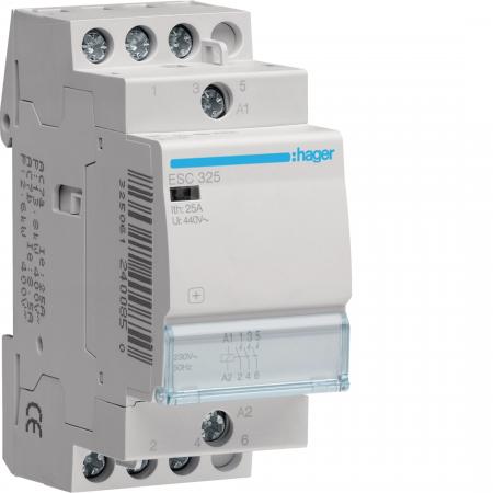 Hager Installationsschütz 25A 3S 230V