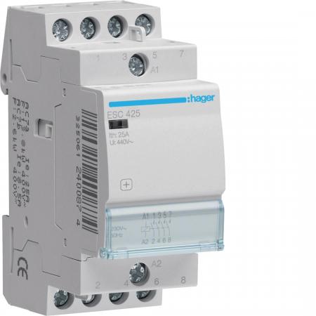 Hager Installationsschütz 25A 4S 230V