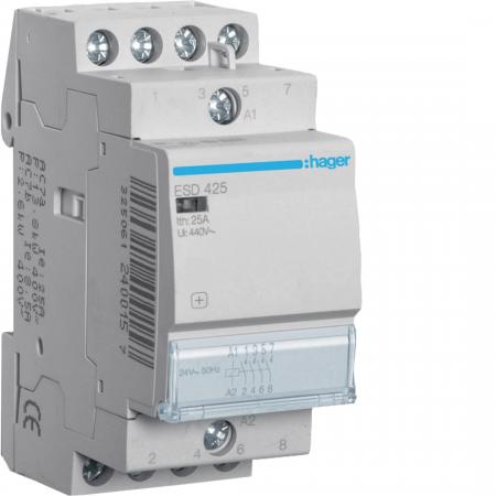 Hager Installationsschütz 25A 4S 24V