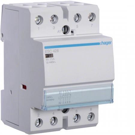 Hager Installationsschütz 25A 3S+1Ö 230V