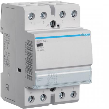 Hager Installationsschütz 40A 3S+1Ö 230V