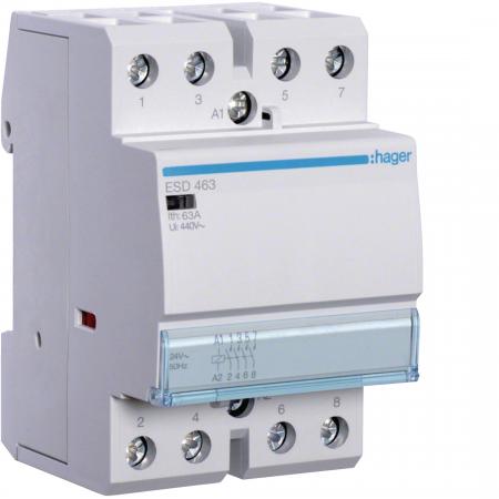 Hager Installationsschütz 63A 4S 24VAC