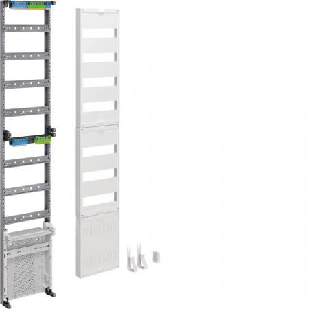 Hager Verteilerfeld, univers Z, Höhe 1350mm, 7-reihig, 1-feldig, mit APZ unten