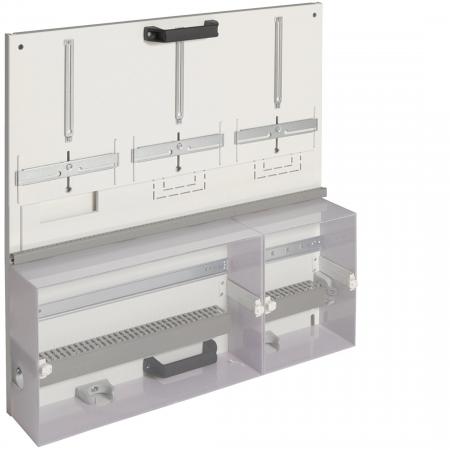 Hager Zählerwechselplatte, Zählertafel Zubehör, Größe 3, 2/3 VNV- und 1/3 Kunden