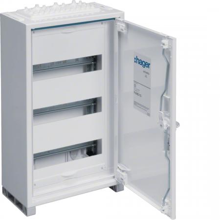 Hager Feldverteiler AP, univers, IP44, SKII, 36PLE, 500x300x161 mm, QuickConnect