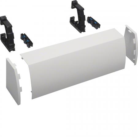 Hager Kabelrangierkanal, 2-feldig, aufsteckbar, HxBxT 176 x 550 x 135mm, reinwei